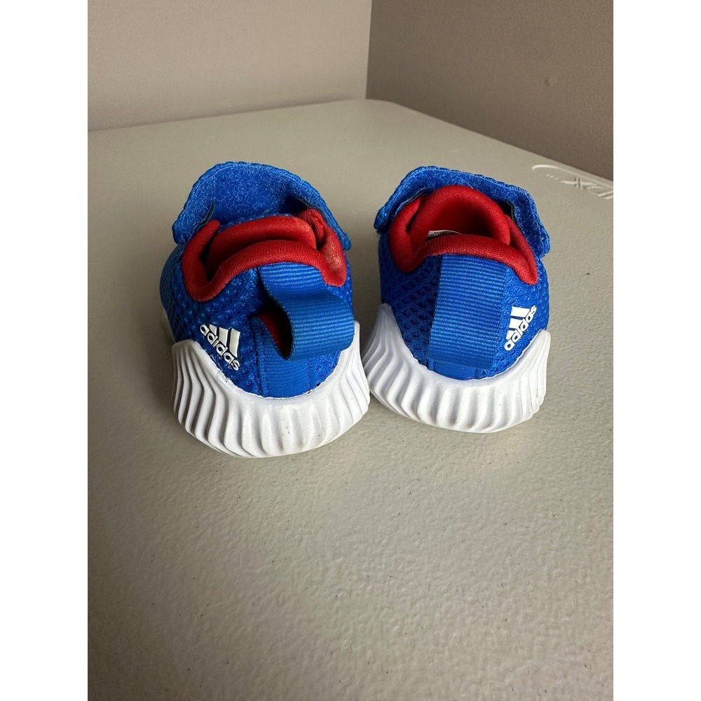 Adidas FortaRun Infants Blue Red Mesh Athletic Sneakers EF9686 Size 4K - Picture 4 of 8